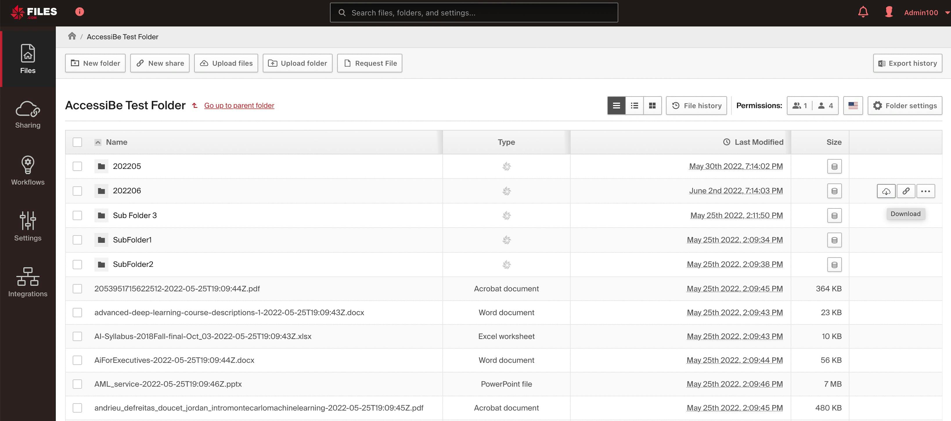 File Transfer Interface